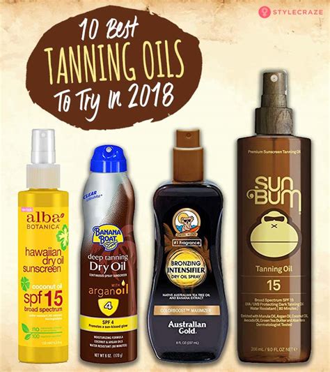 best tanning oil brands.